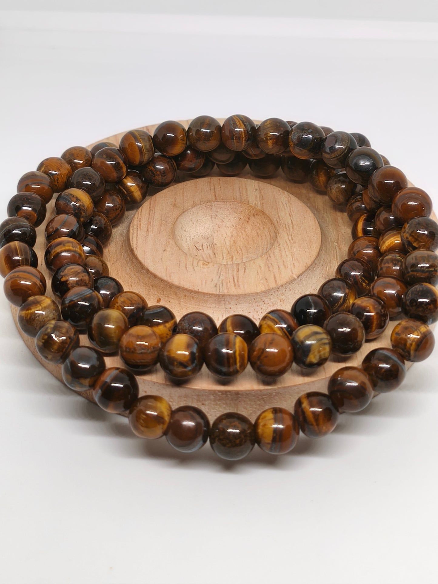 Collier en oeil de tigre 8mm