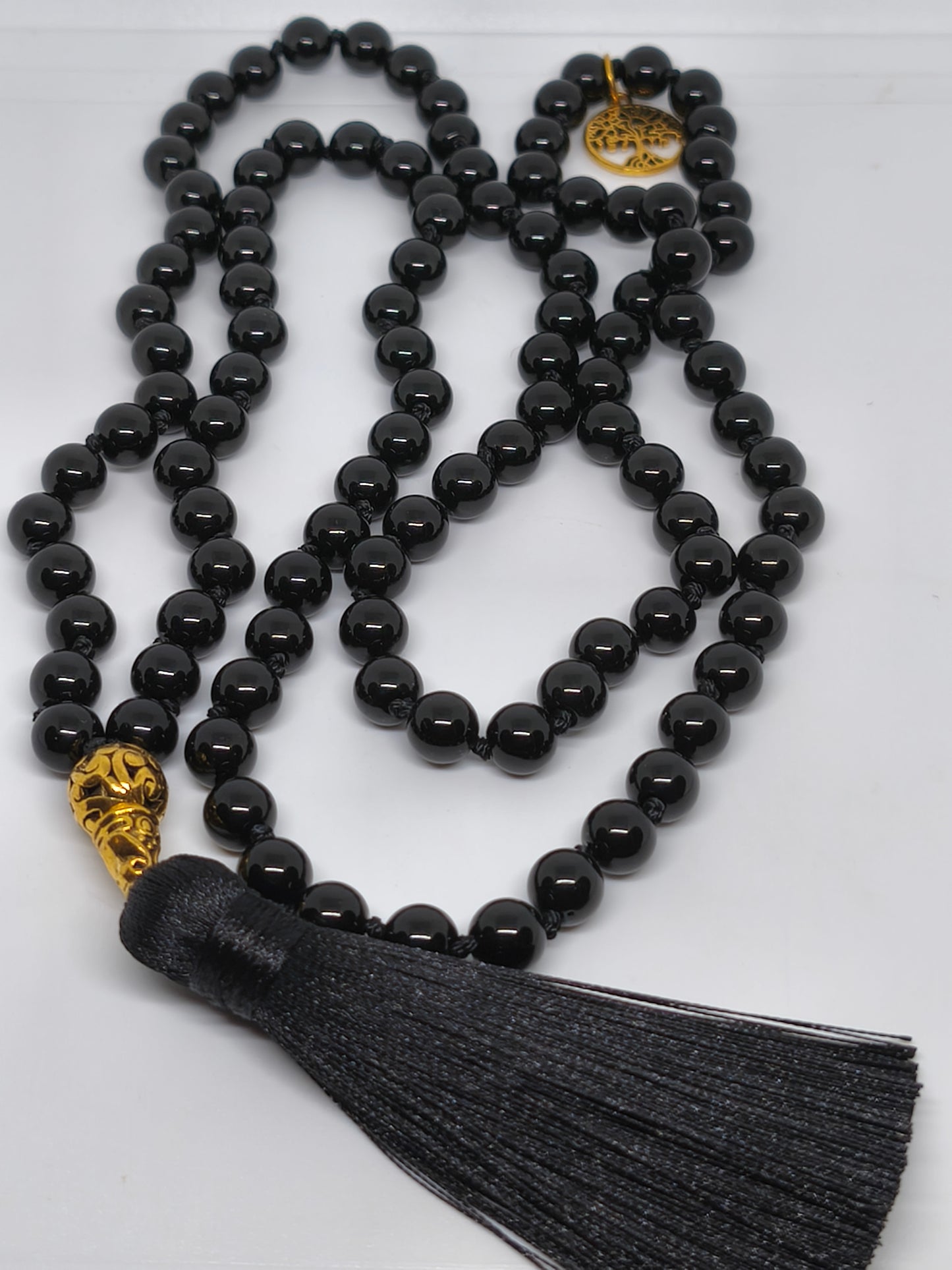Collier Mala en agate 8mm