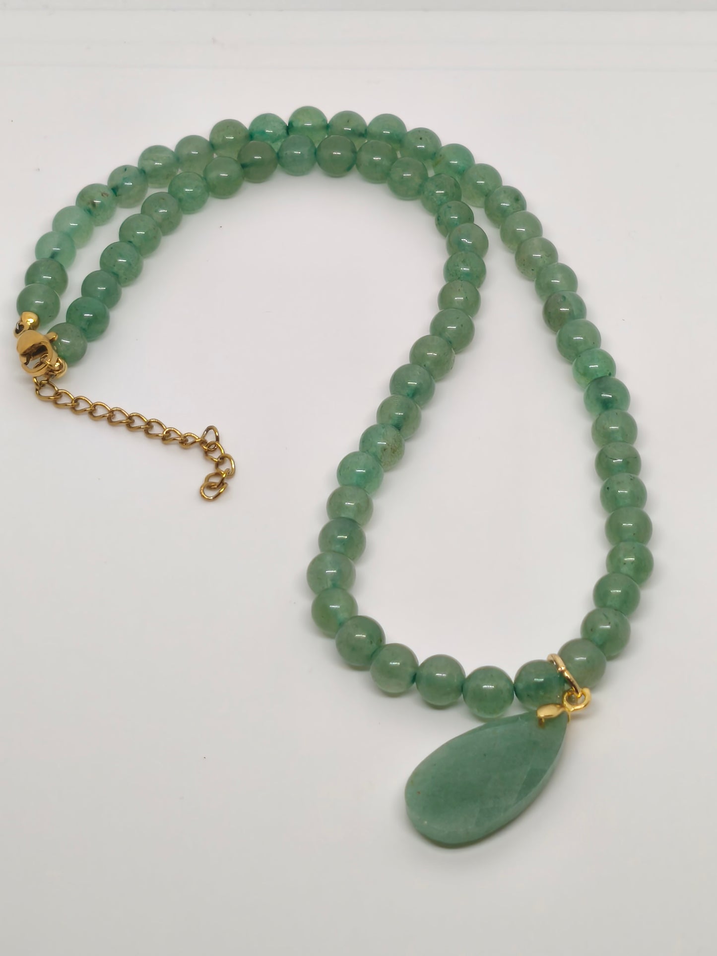 Collier en aventurine verte 6mm