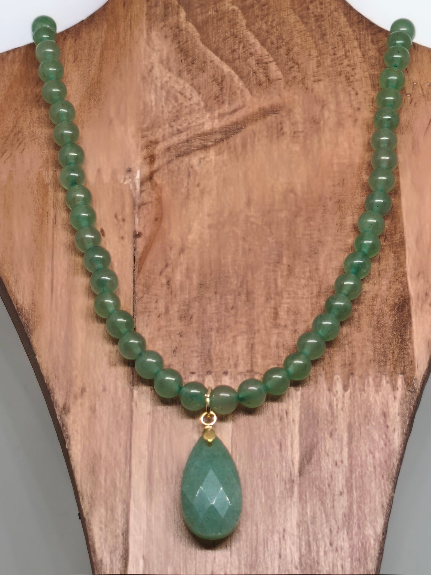 Collier en aventurine verte 6mm
