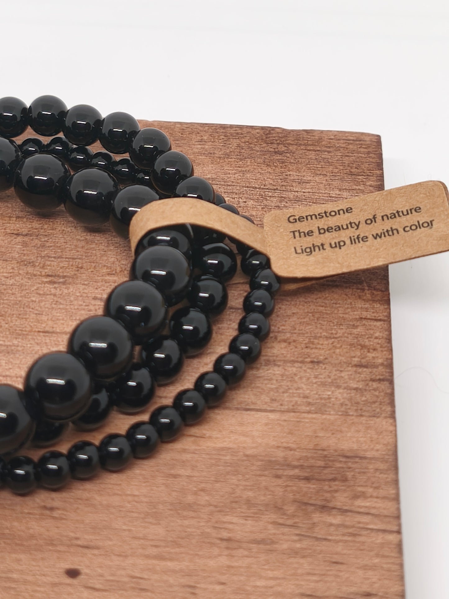 Bracelets onyx noire