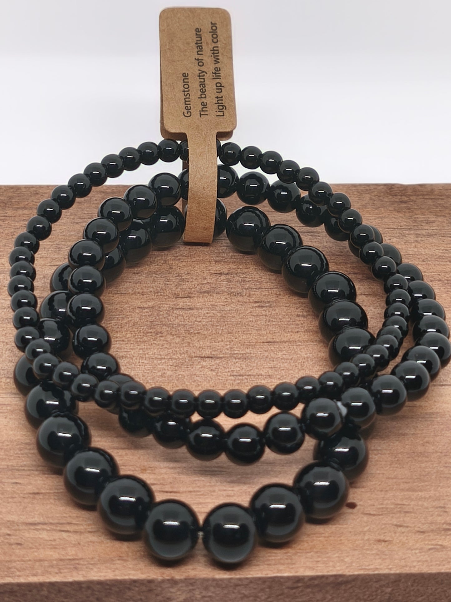 Bracelets onyx noire