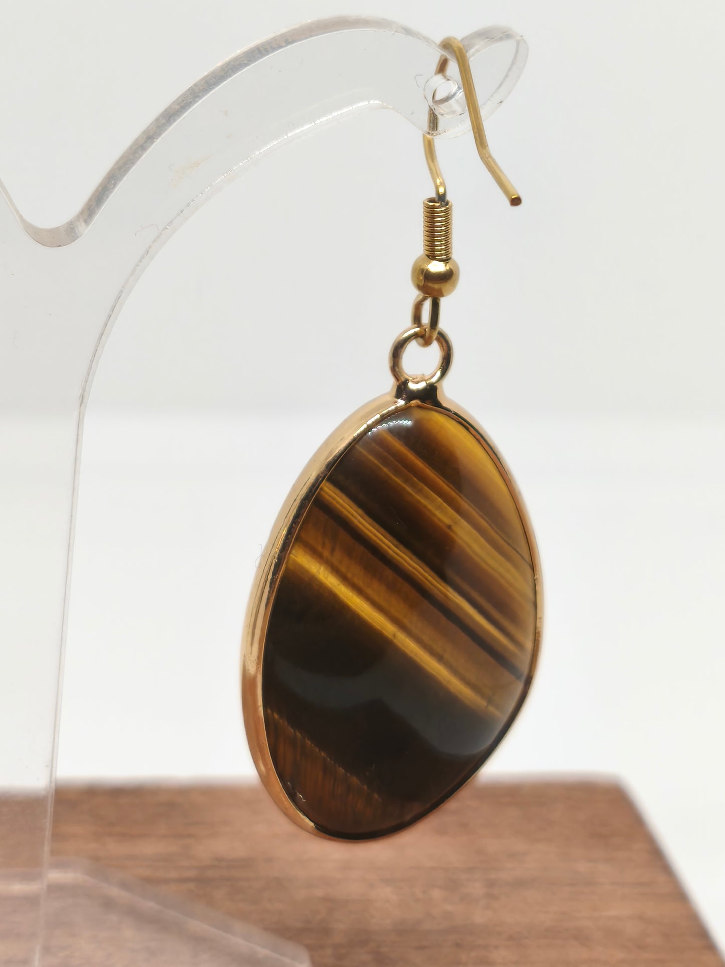 Boucles d'oreilles en œil de tigre