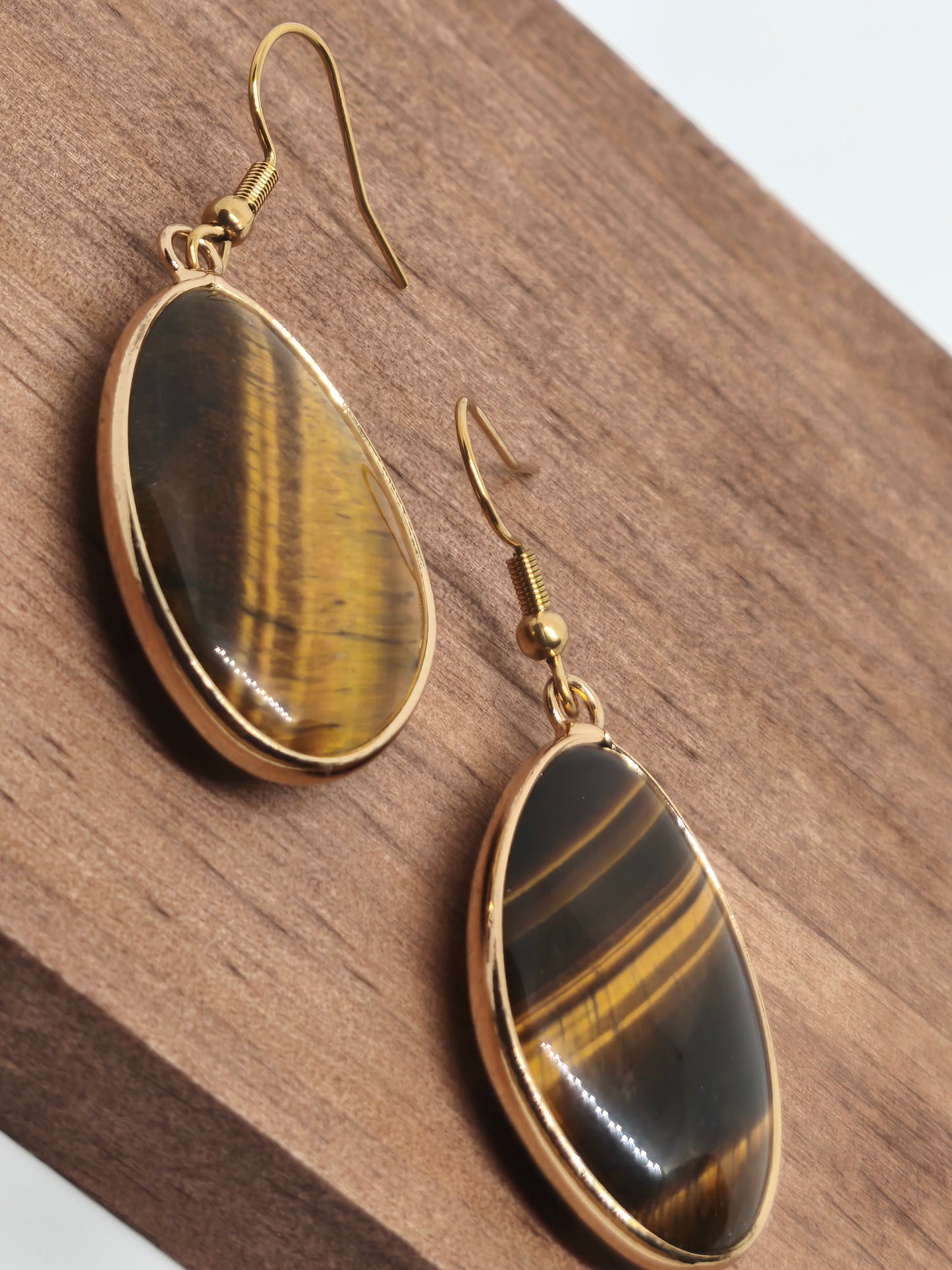 Boucles d'oreilles en œil de tigre