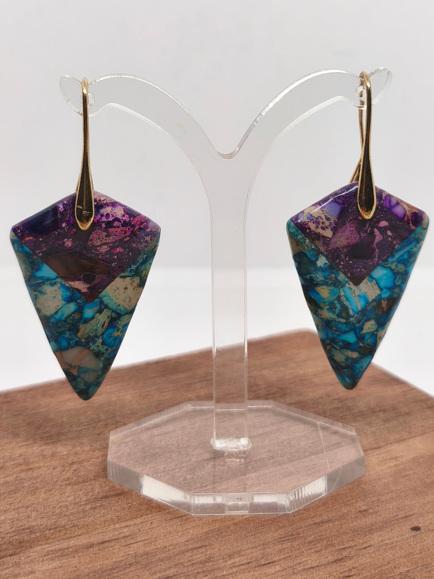 Boucles d'oreilles en variscite