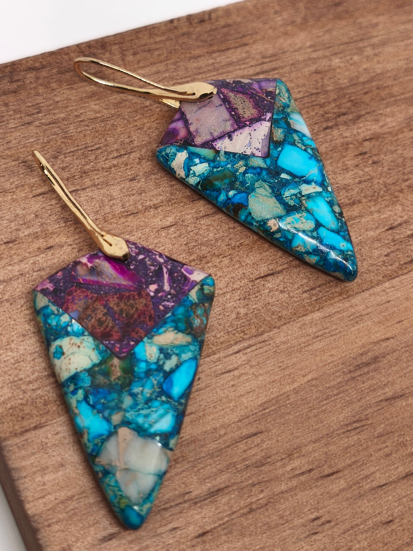 Boucles d'oreilles en variscite