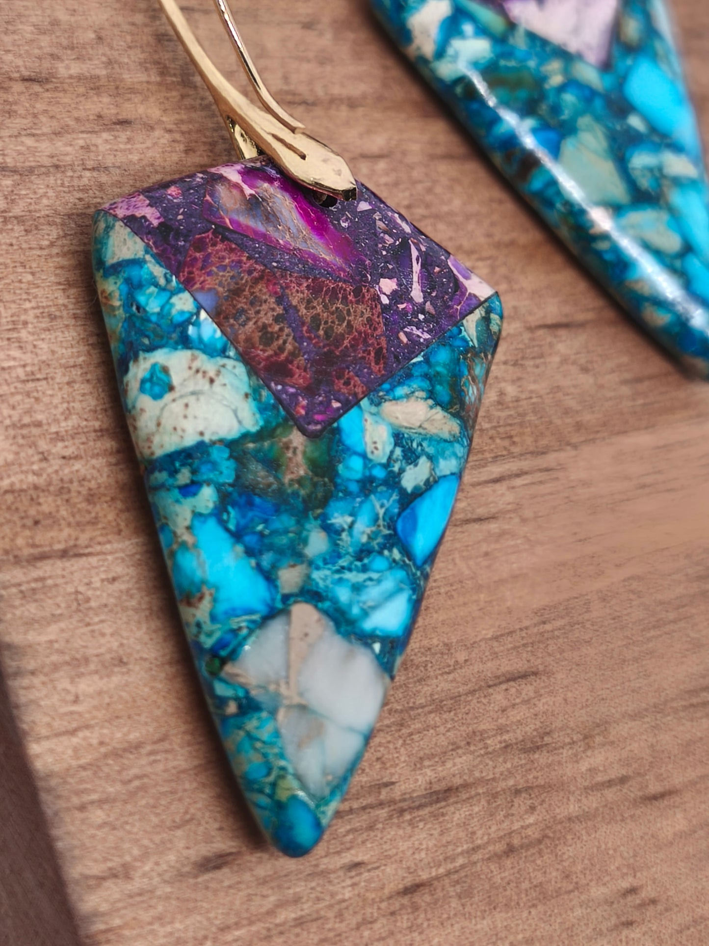 Boucles d'oreilles en variscite