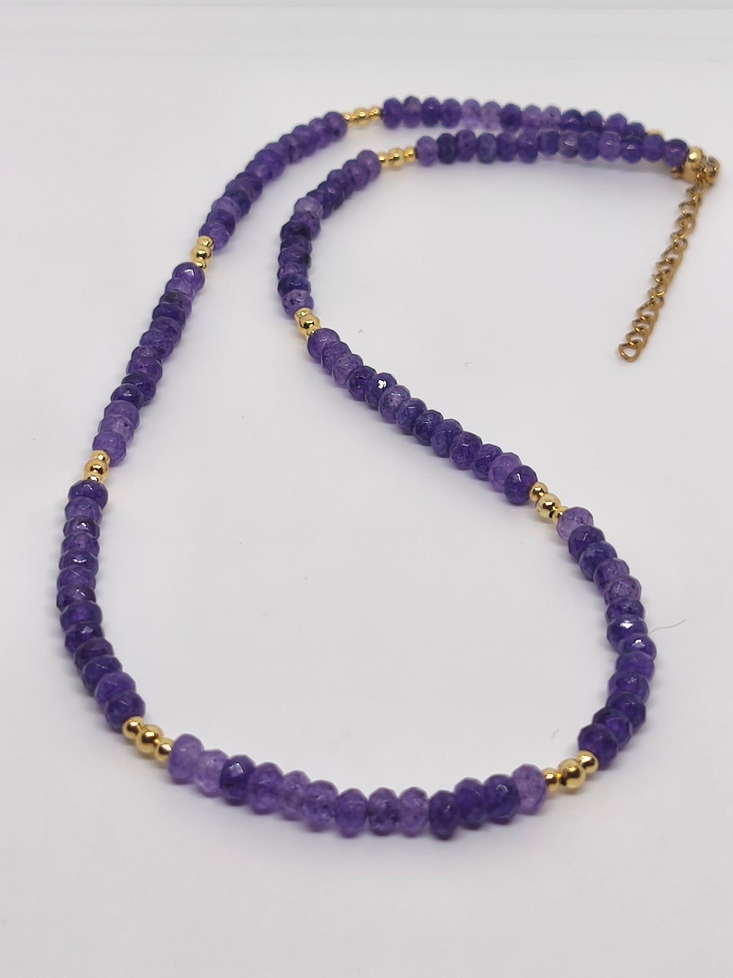 Collier en améthyste facette 4mm