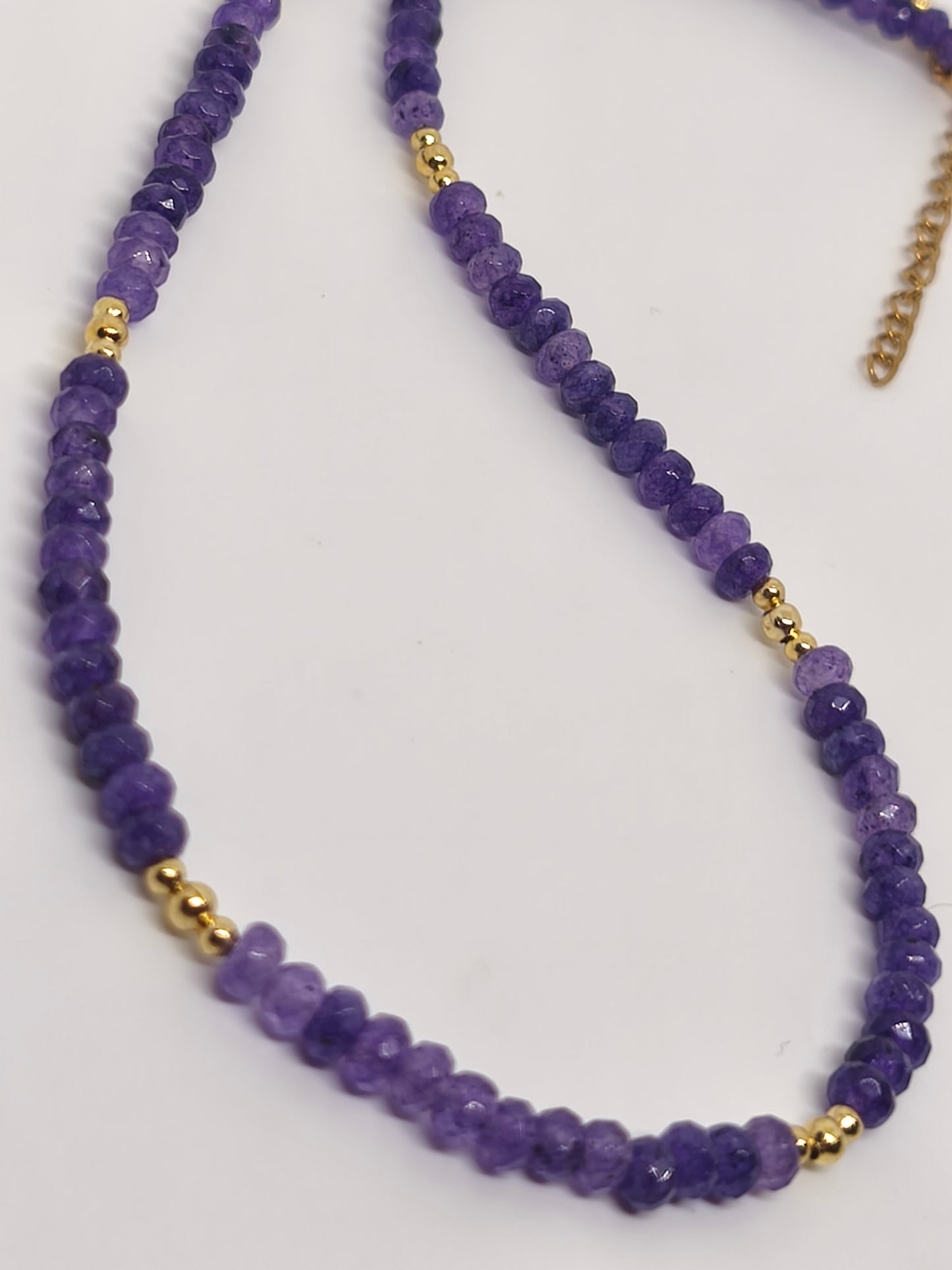 Collier en améthyste facette 4mm