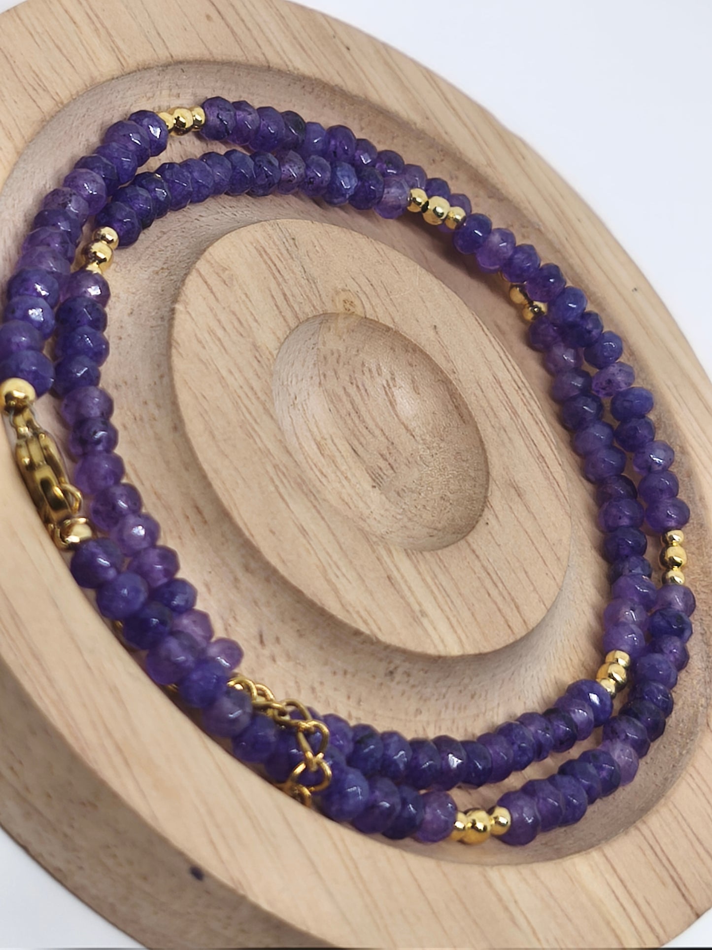 Collier en améthyste facette 4mm