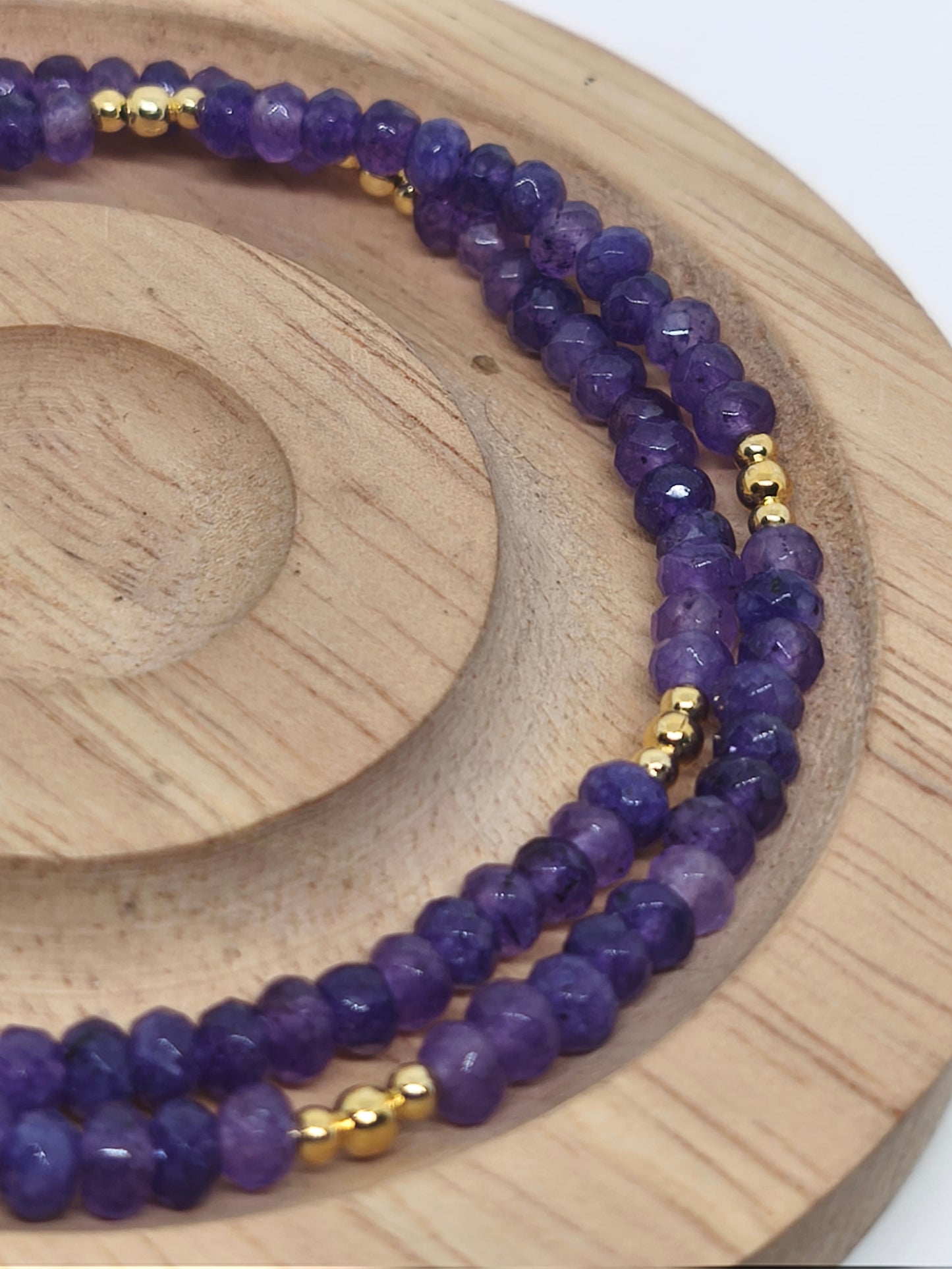 Collier en améthyste facette 4mm