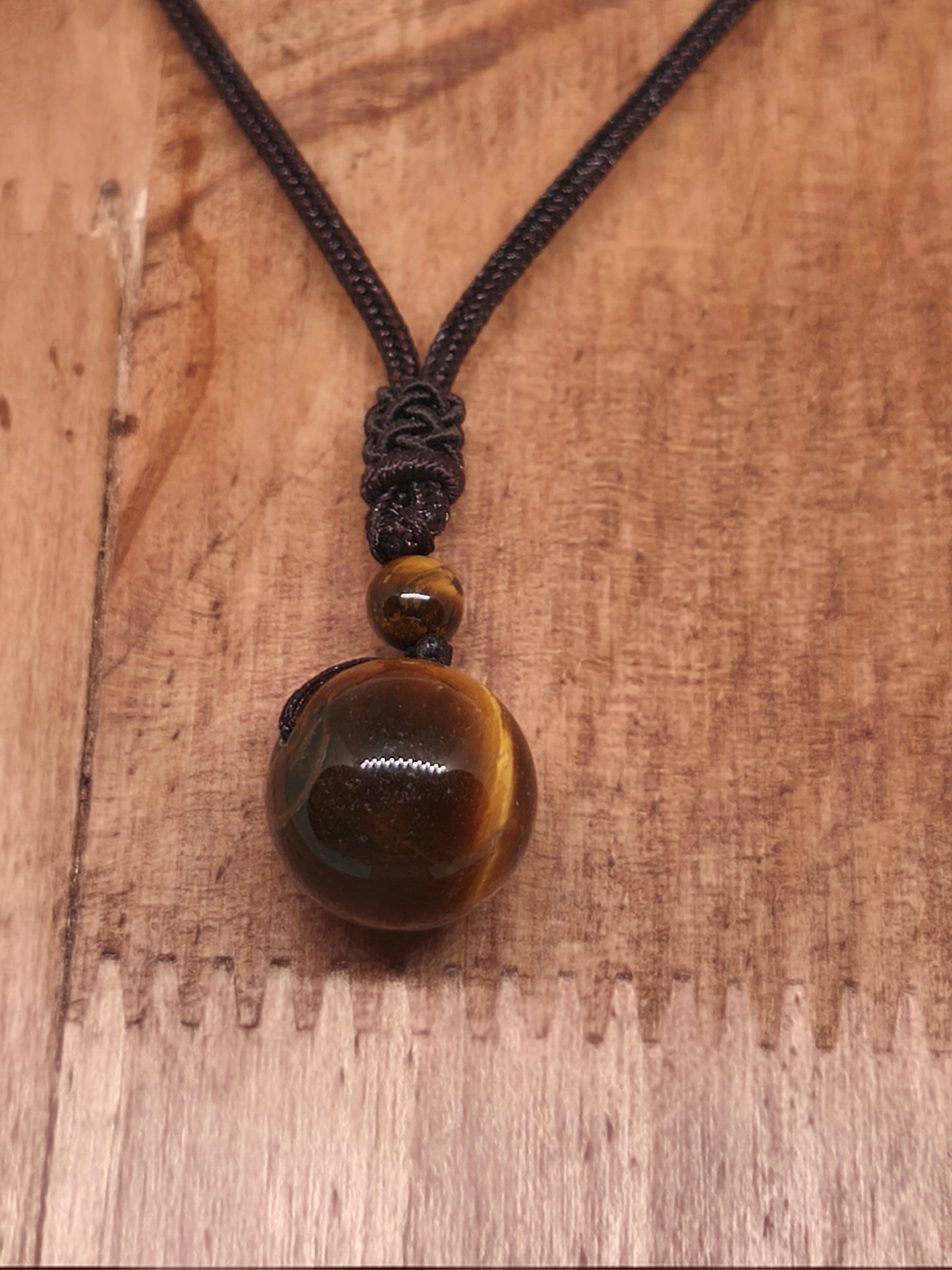 Collier en perles d'oeil de tigre