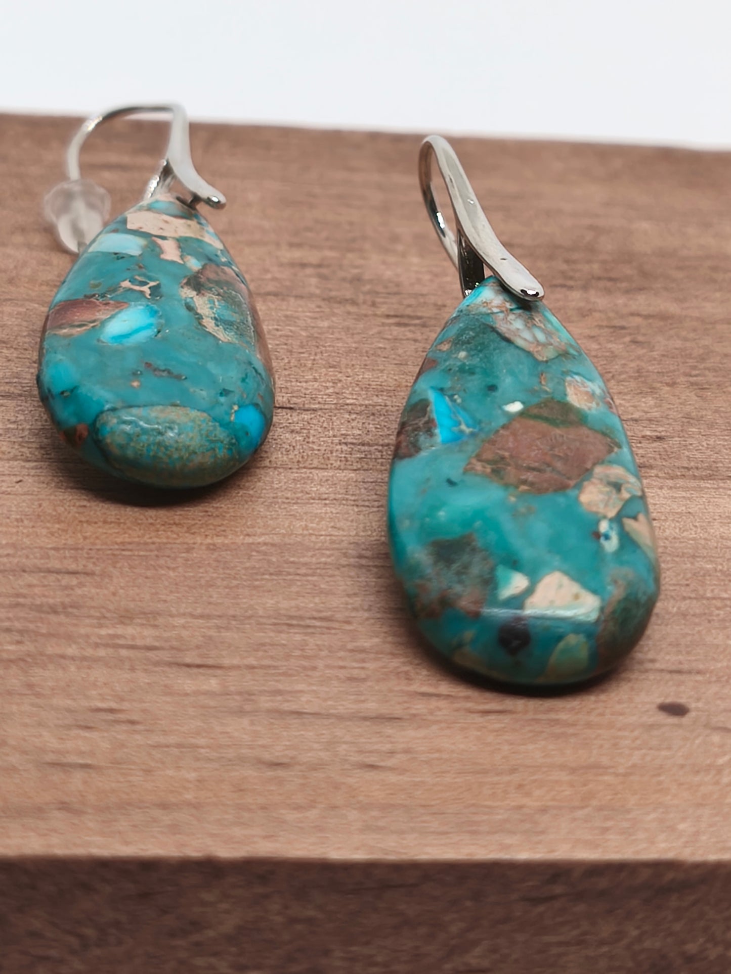 Boucles d'oreilles en variscite