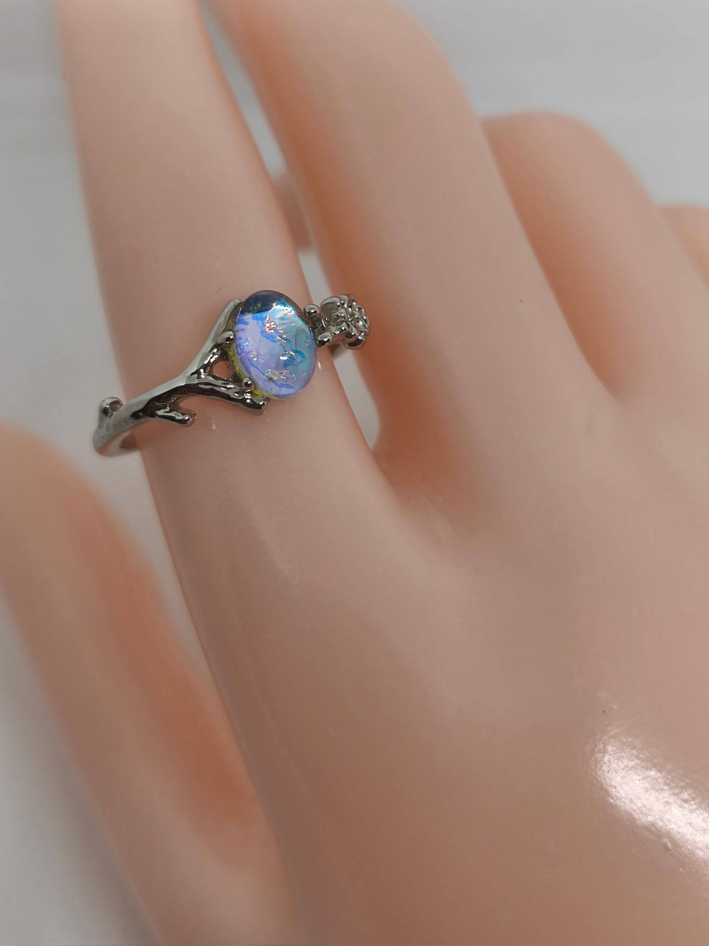 Bague en pierre de lune 19mm