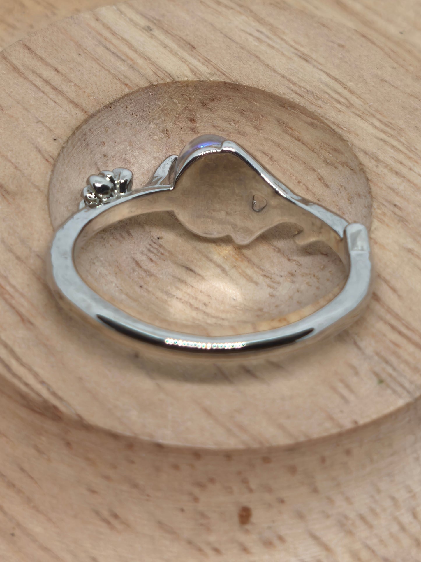 Bague en pierre de lune 19mm