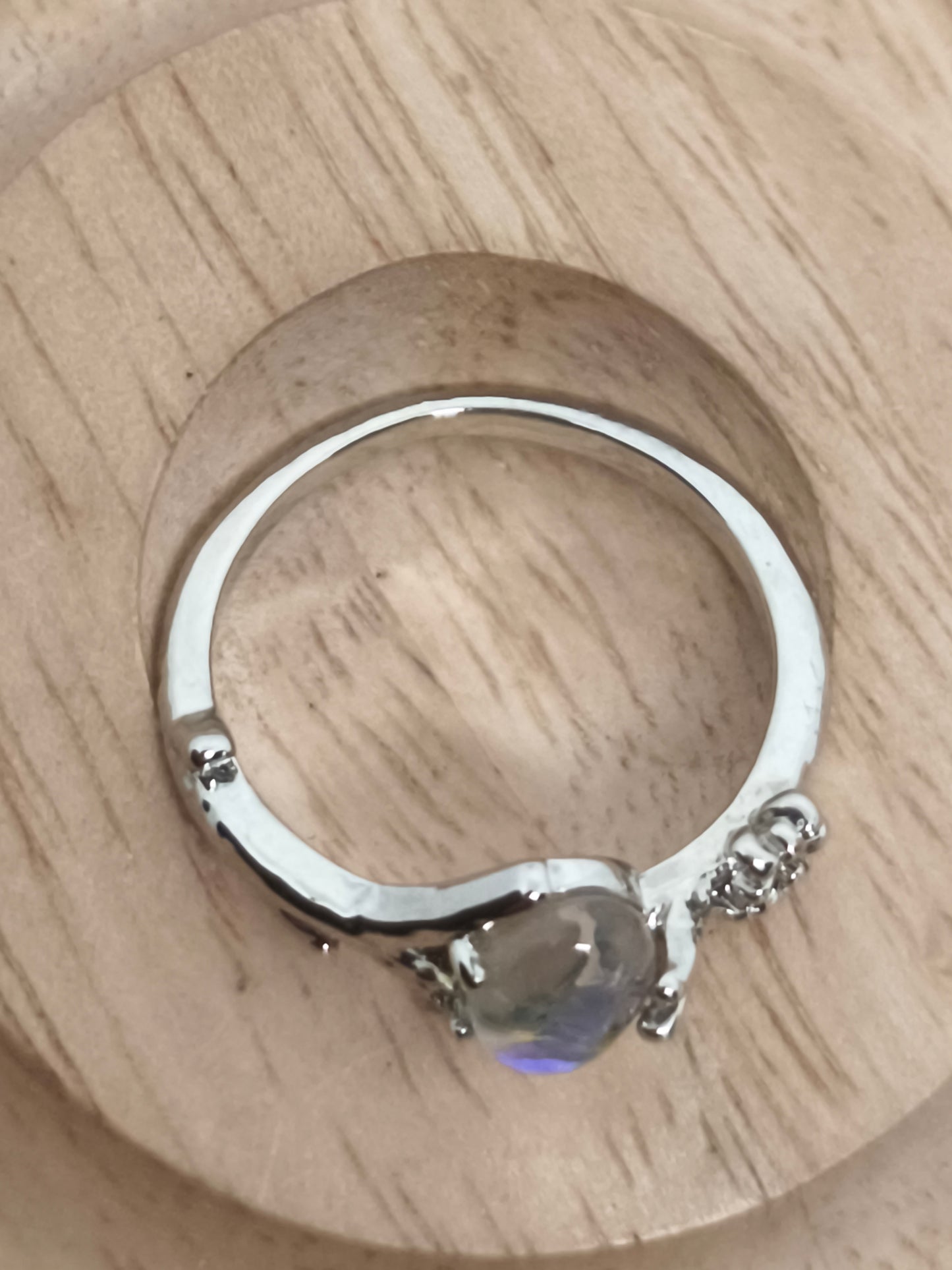 Bague en pierre de lune 19mm