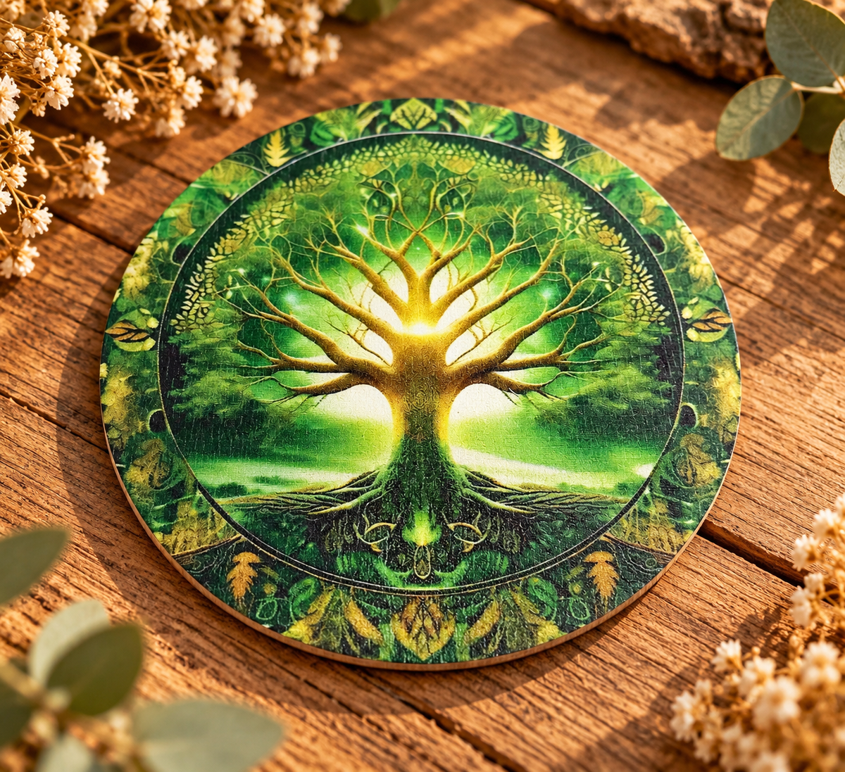 8 dessous de verres arbre de vie.