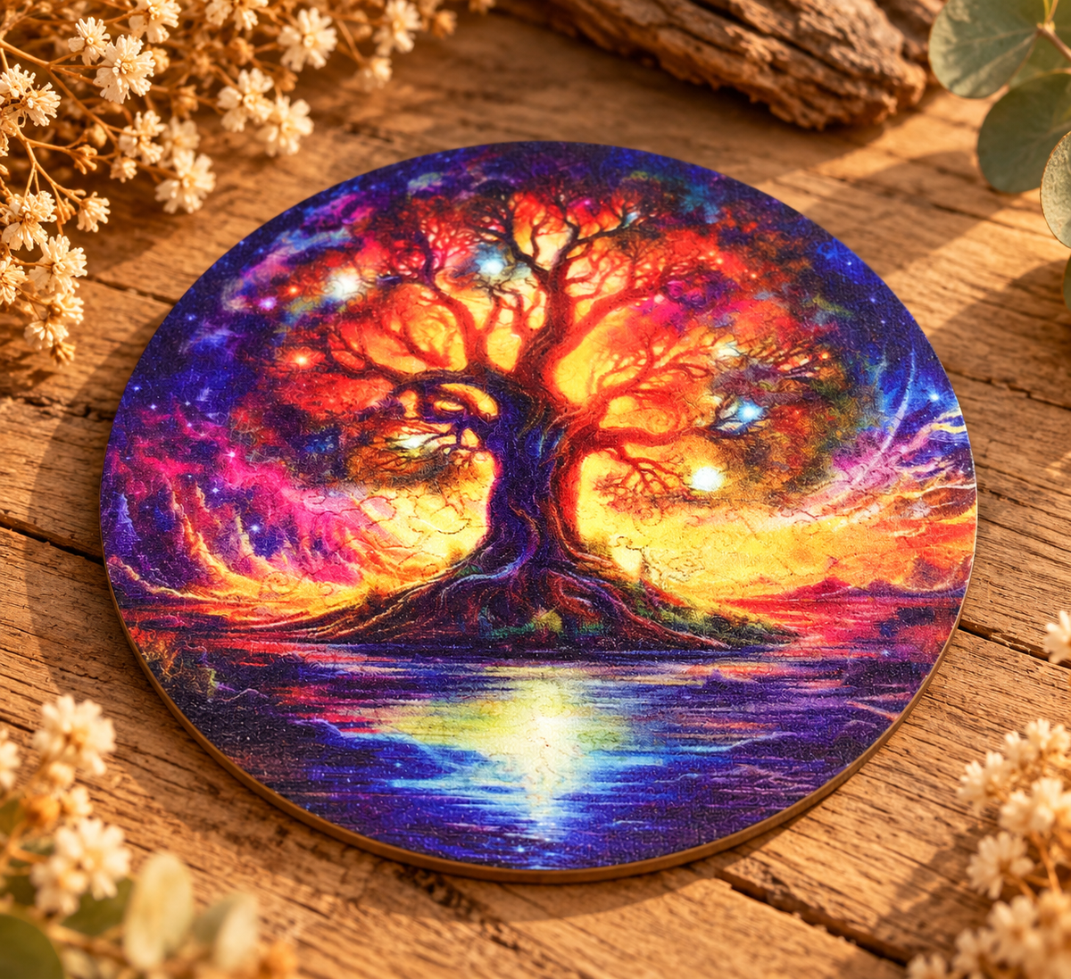 8 dessous de verres arbre de vie.